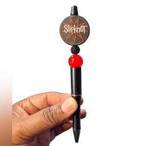 Handmade Black and Red Band Pen